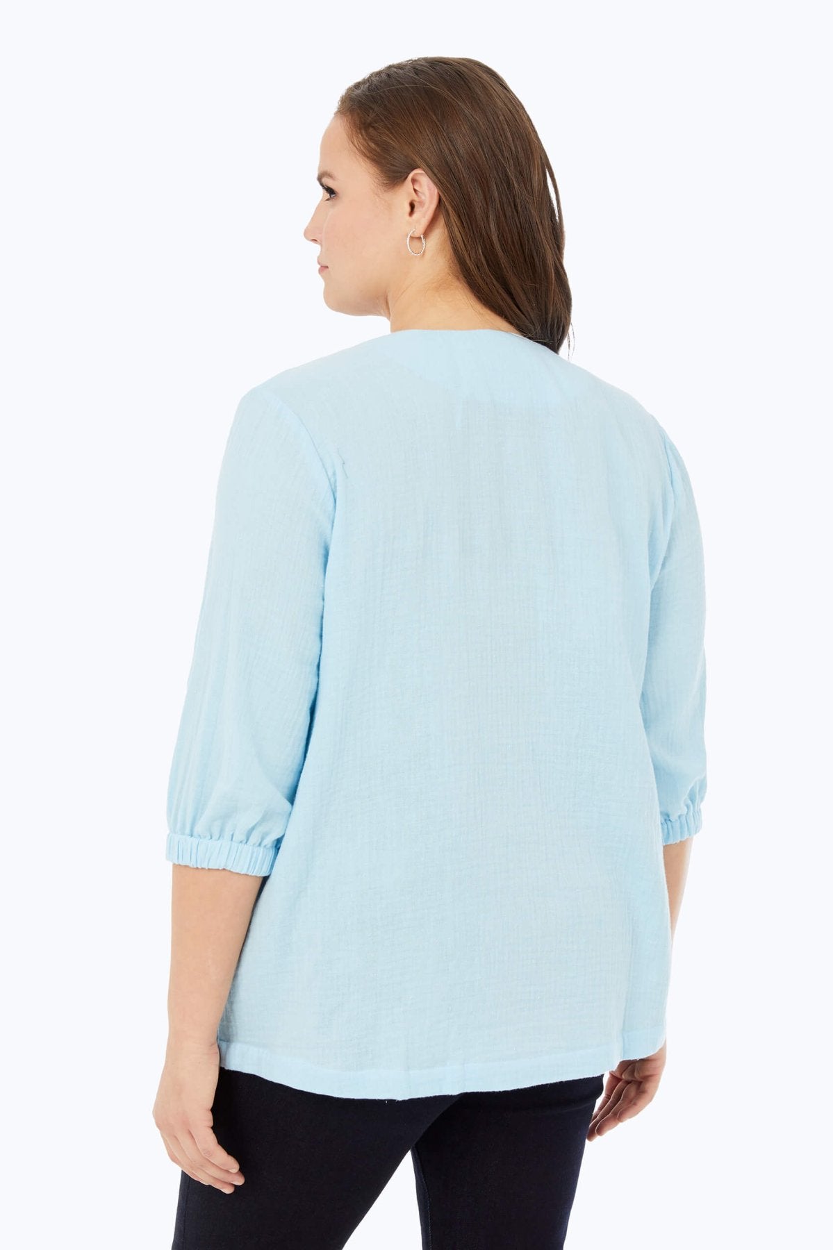 Evie Plus Cotton Gauze Shirt