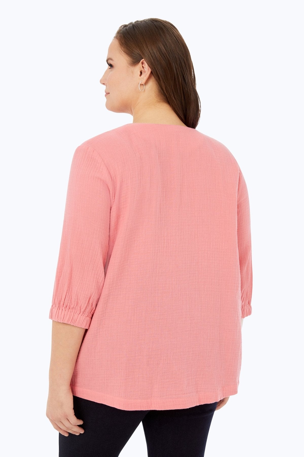 Evie Plus Cotton Gauze Shirt