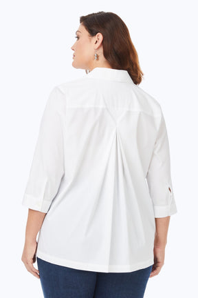 Kayla Plus No Iron Stretch 3/4 Sleeve Shirt