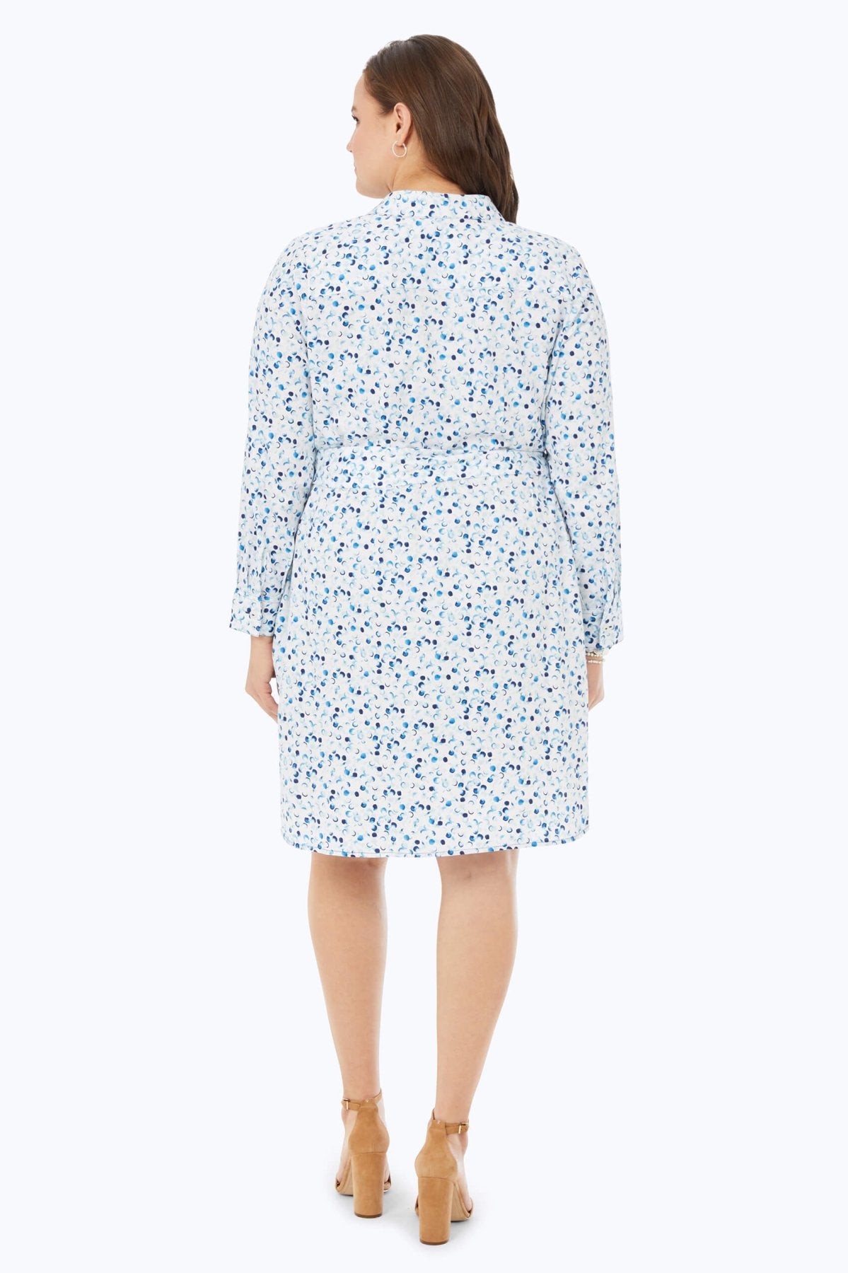 Rocca Plus Non-Iron Watercolor Dots Dress