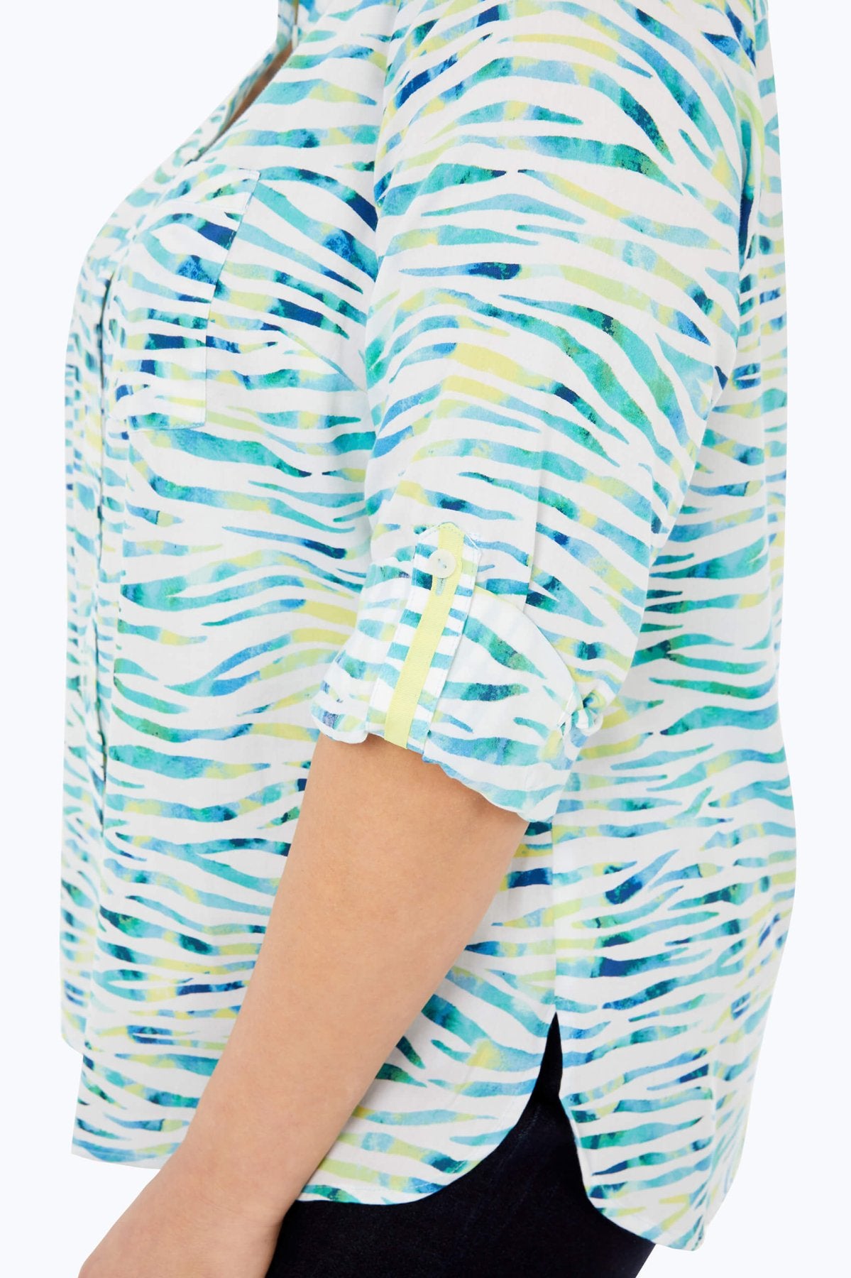 Cole Plus Non-Iron Neon Zebra Shirt