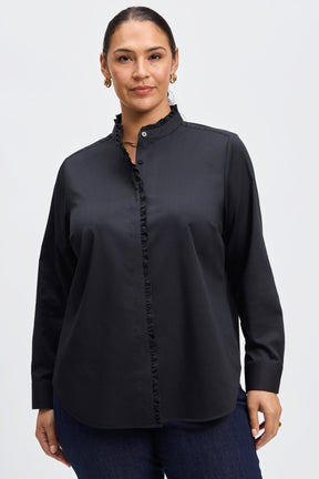 Mariel Plus Stretch Matte Sateen No Iron Shirt