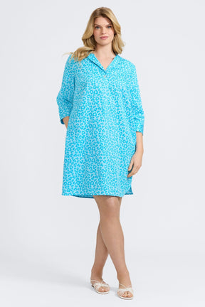 Sloane Plus Tonal Cheetah 3/4 Sleeve Dress