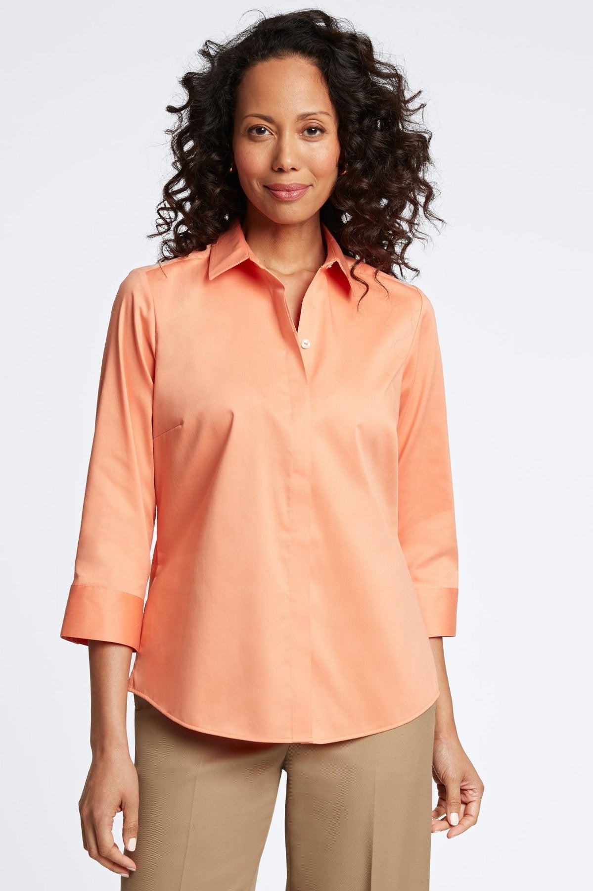 Luna No Iron Stretch Sateen Shirt