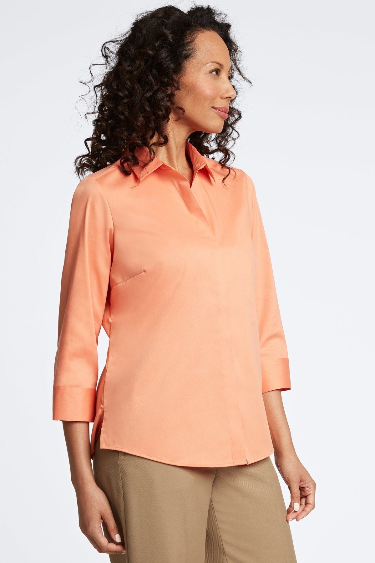 Luna No Iron Stretch Sateen Shirt