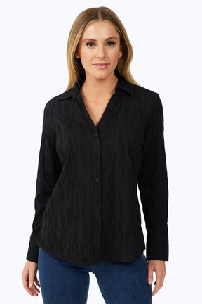 Mary Solid Crinkle Shirt