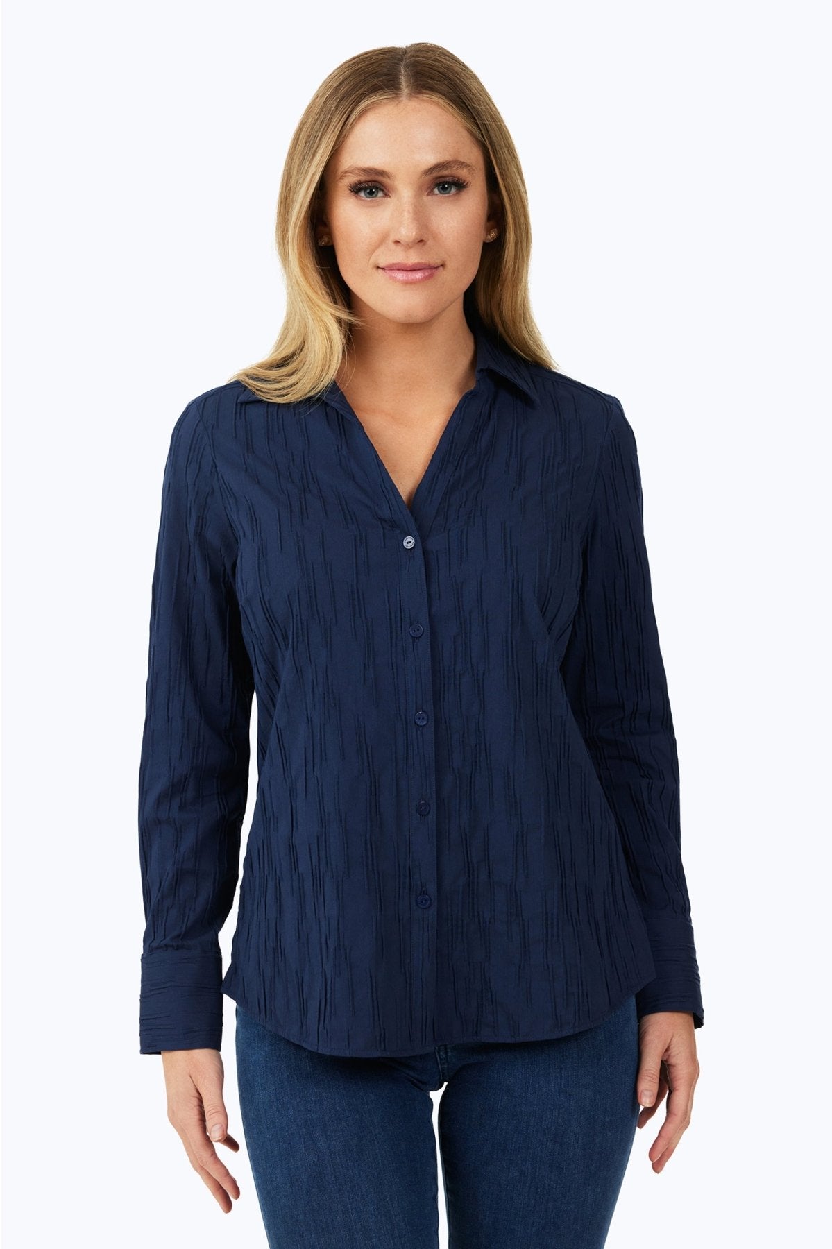 Mary Solid Crinkle Shirt