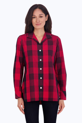 Pandora No Iron Buffalo Plaid Tunic