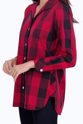 Pandora No Iron Buffalo Plaid Tunic