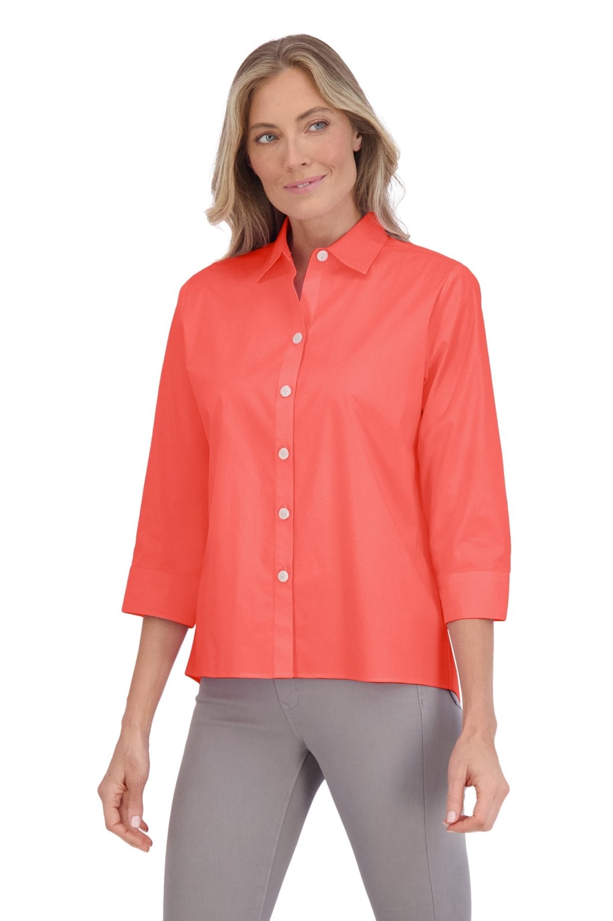 Kelly No Iron Stretch 3/4 Sleeve Shirt