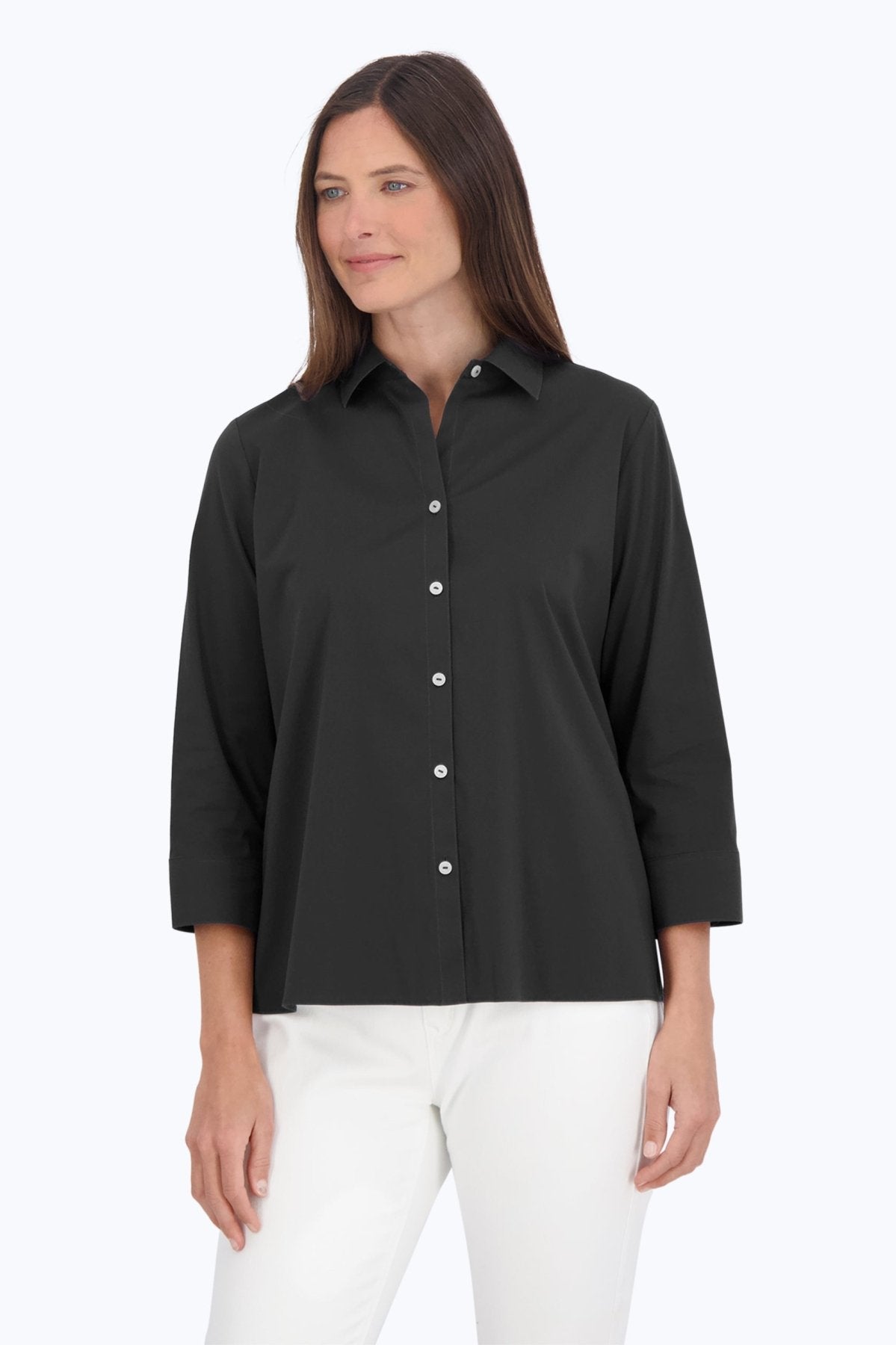 Sandra 3/4 Sleeve Stretch No Iron Shirt