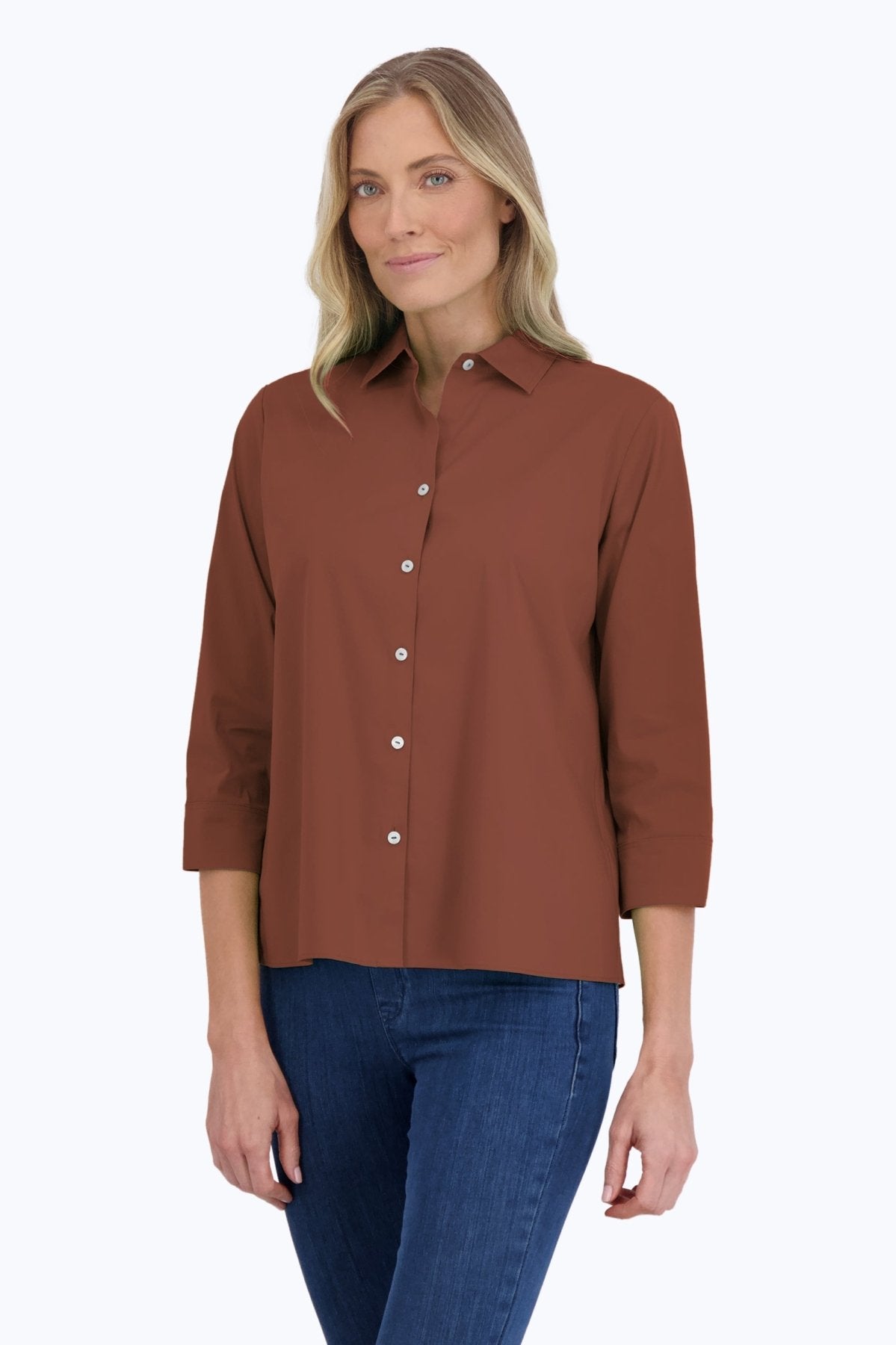 Sandra Stretch No Iron Shirt