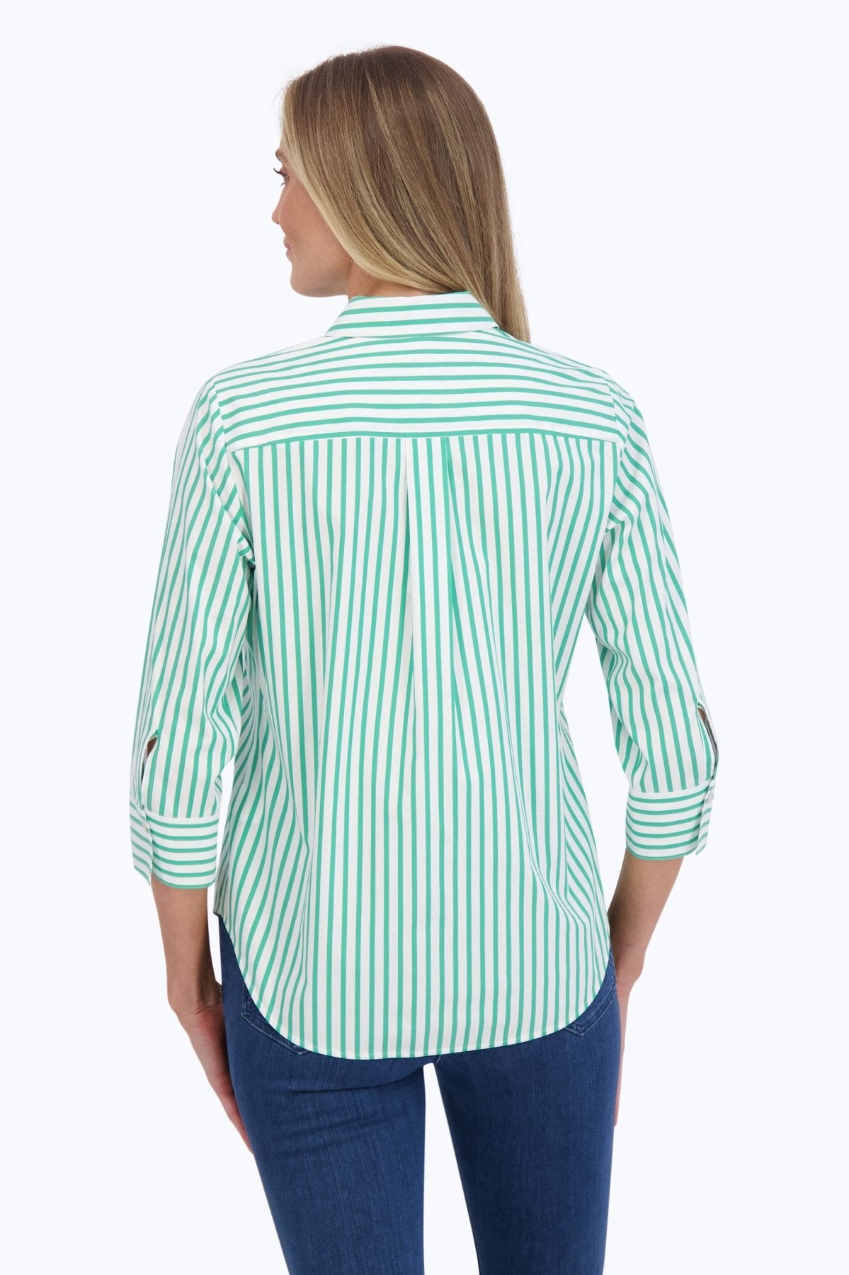 Charlie Stretch No Iron Stripe Shirt