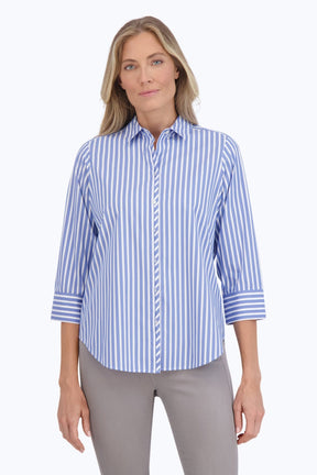 Charlie Stretch No Iron Stripe Shirt