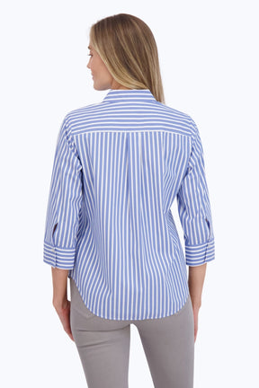 Charlie Stretch No Iron Stripe Shirt