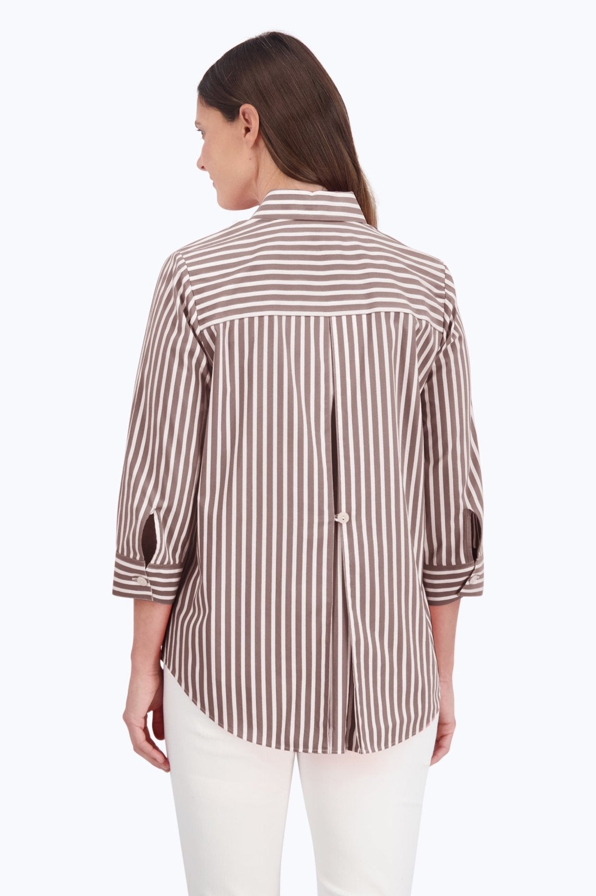 Kelly Stretch No Iron Stripe Shirt