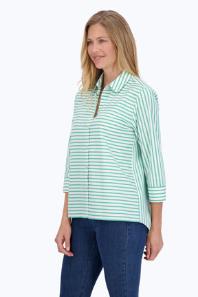 Kelly Stretch No Iron Stripe Shirt