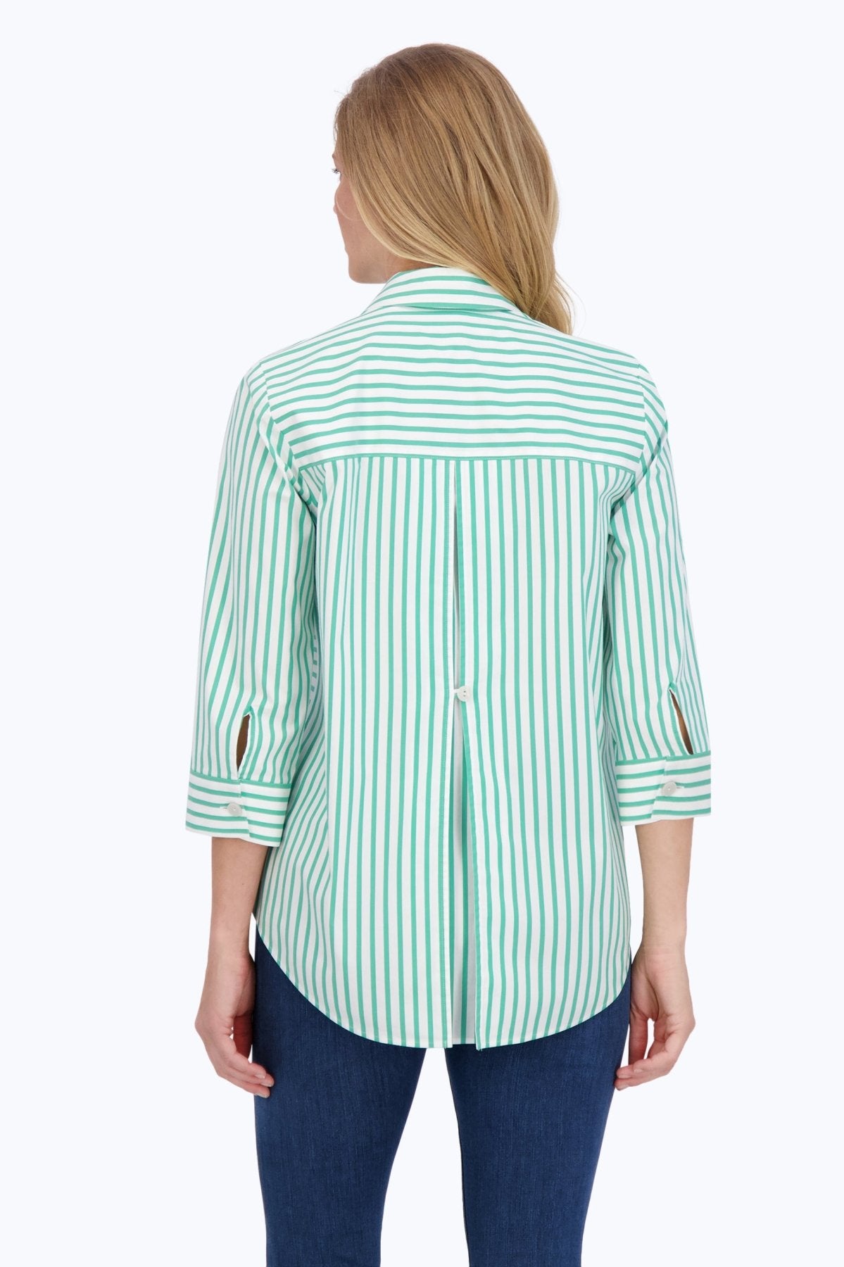 Kelly Stretch No Iron Stripe Shirt