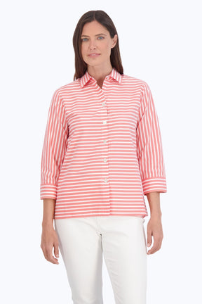 Kelly Stretch No Iron Stripe Shirt