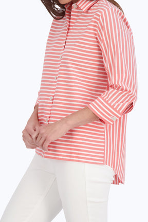 Kelly Stretch No Iron Stripe Shirt