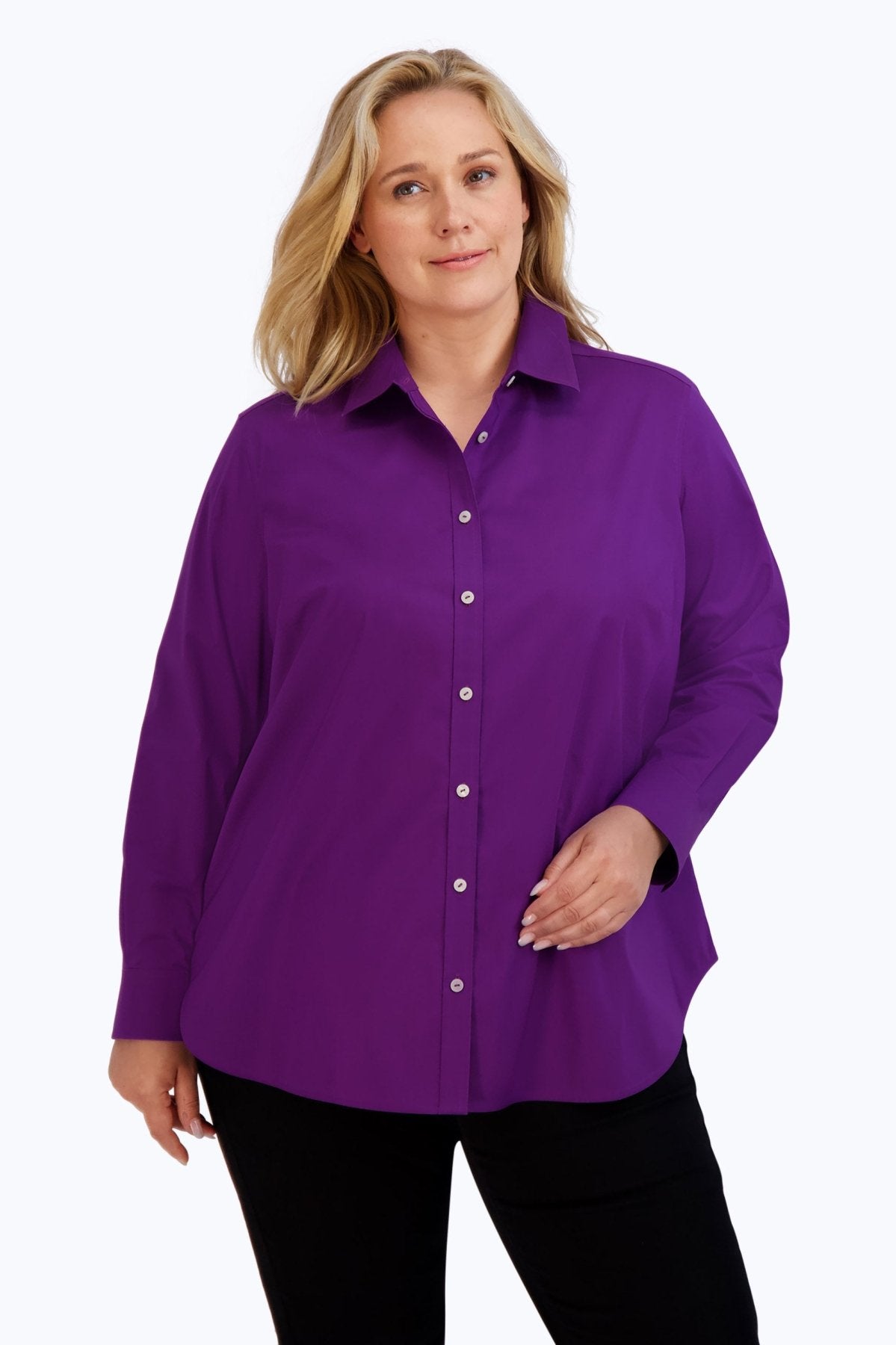 Boyfriend Essential Plus Stretch No Iron Tunic