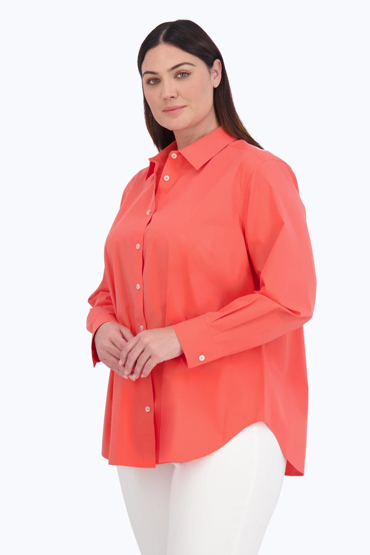 Boyfriend Essential Plus Stretch No Iron Tunic