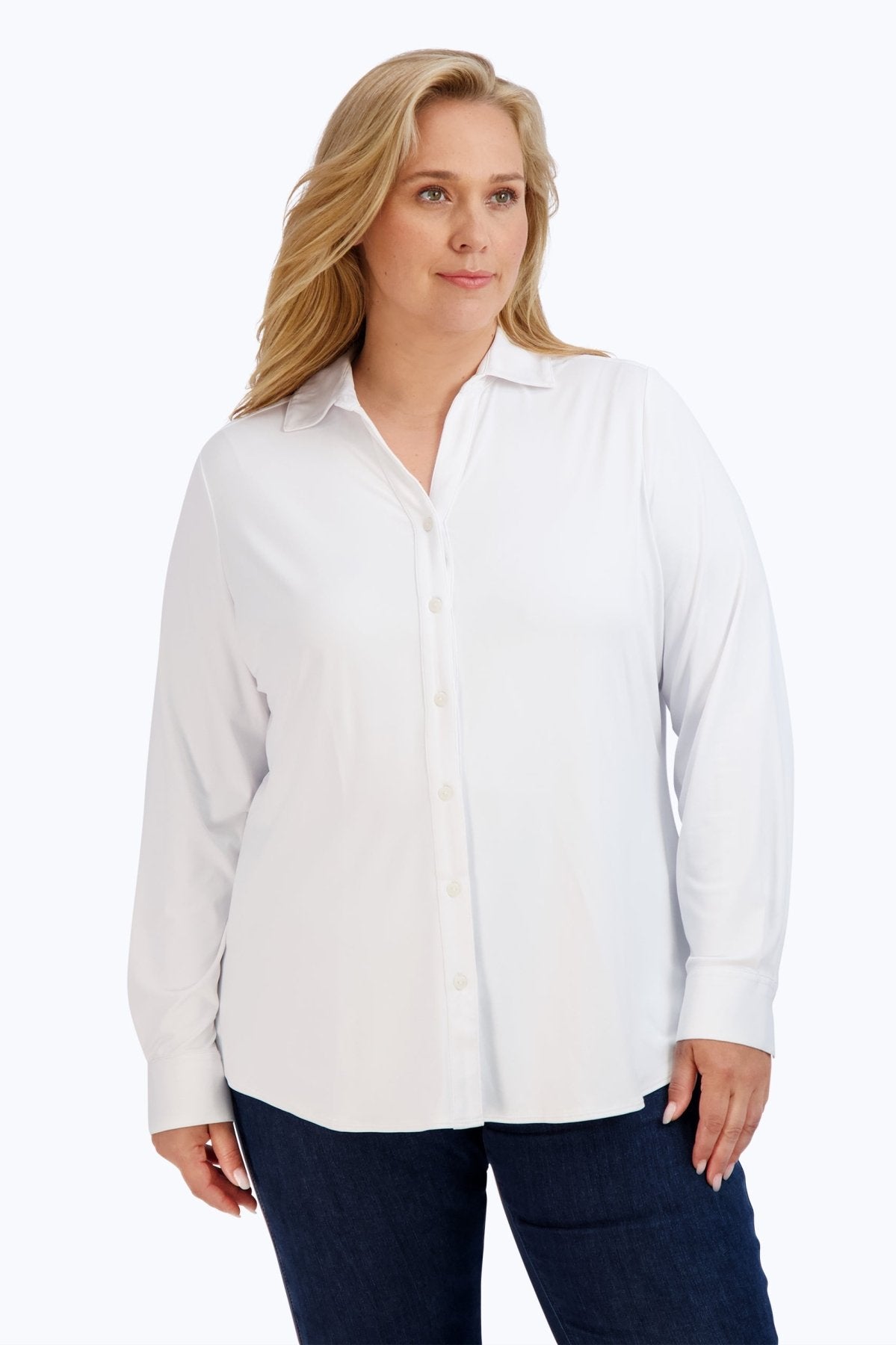 Mary Plus Solid Jersey Shirt