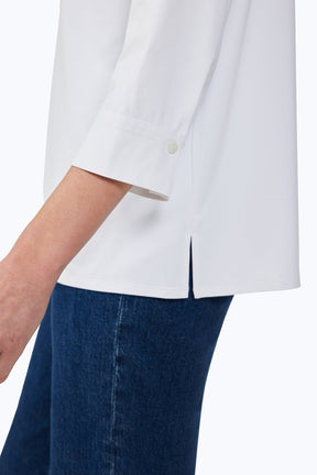 Sophia Solid Jersey Popover Shirt