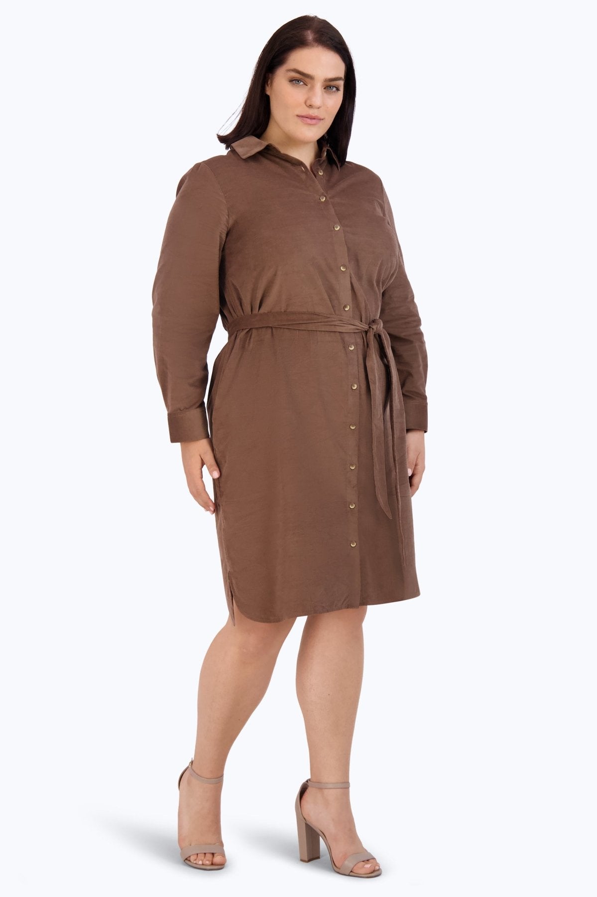 Rocca Plus Pinwale Corduroy Dress