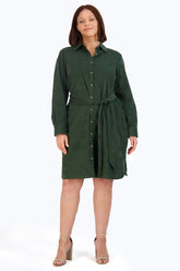 Rocca Plus Pinwale Corduroy Dress