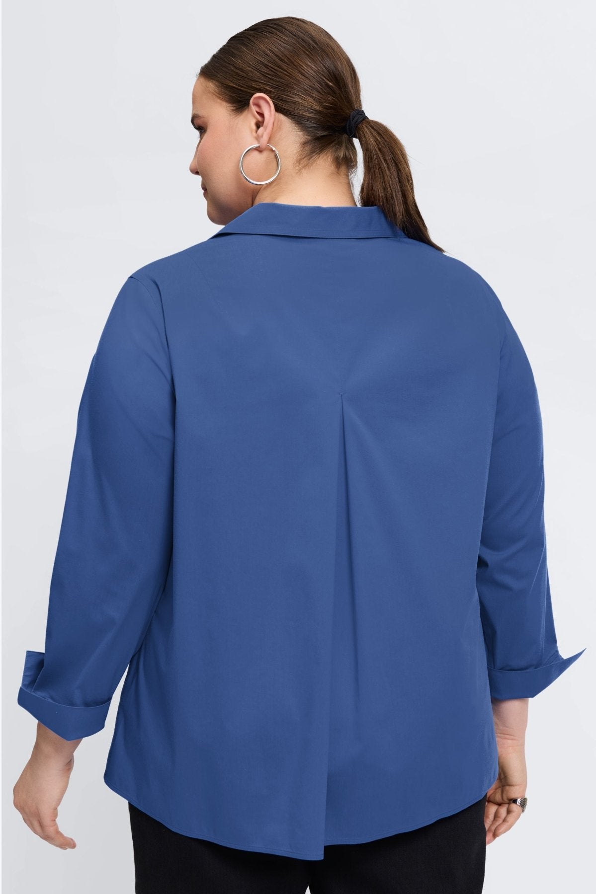 Agnes Plus Stretch No Iron Popover Long Sleeve Shirt