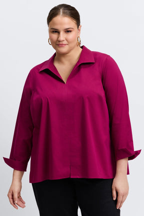 Agnes Plus Stretch No Iron Popover Long Sleeve Shirt