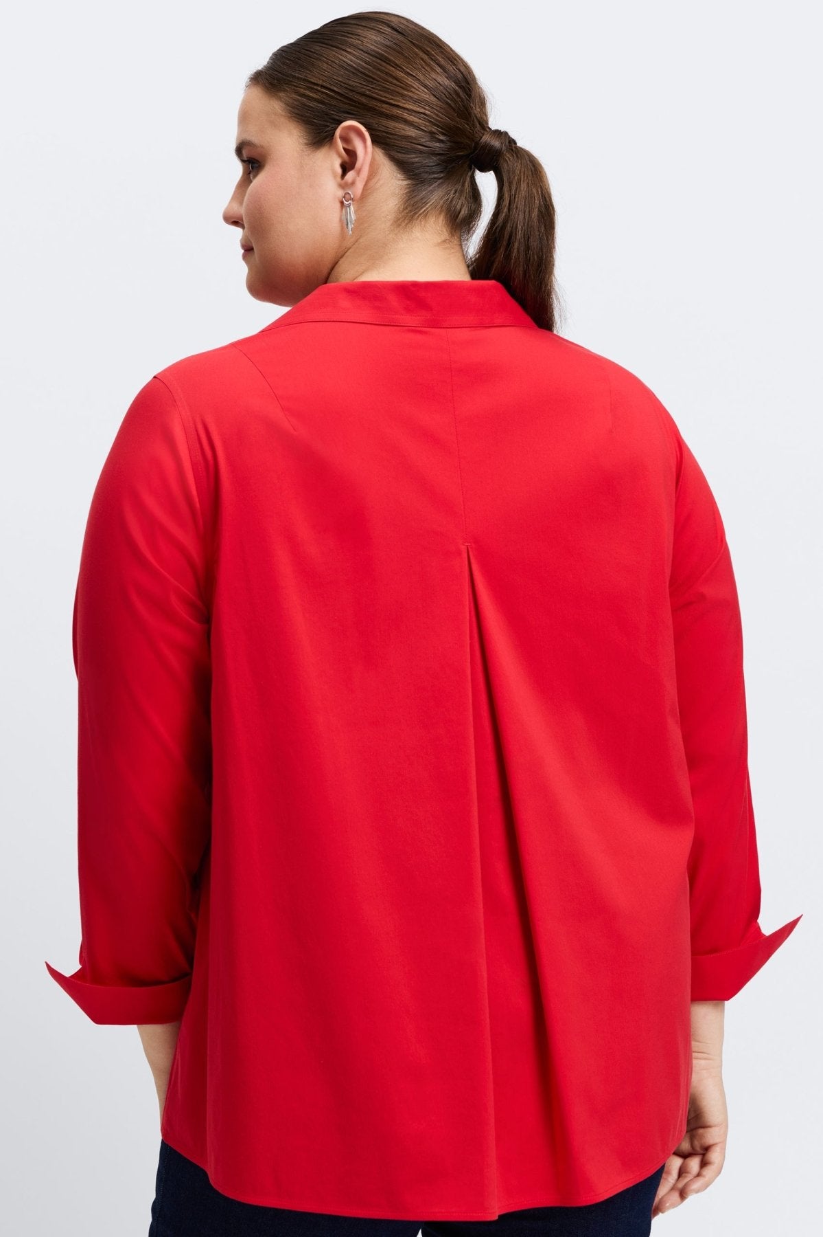 Agnes Plus Stretch No Iron Popover Long Sleeve Shirt