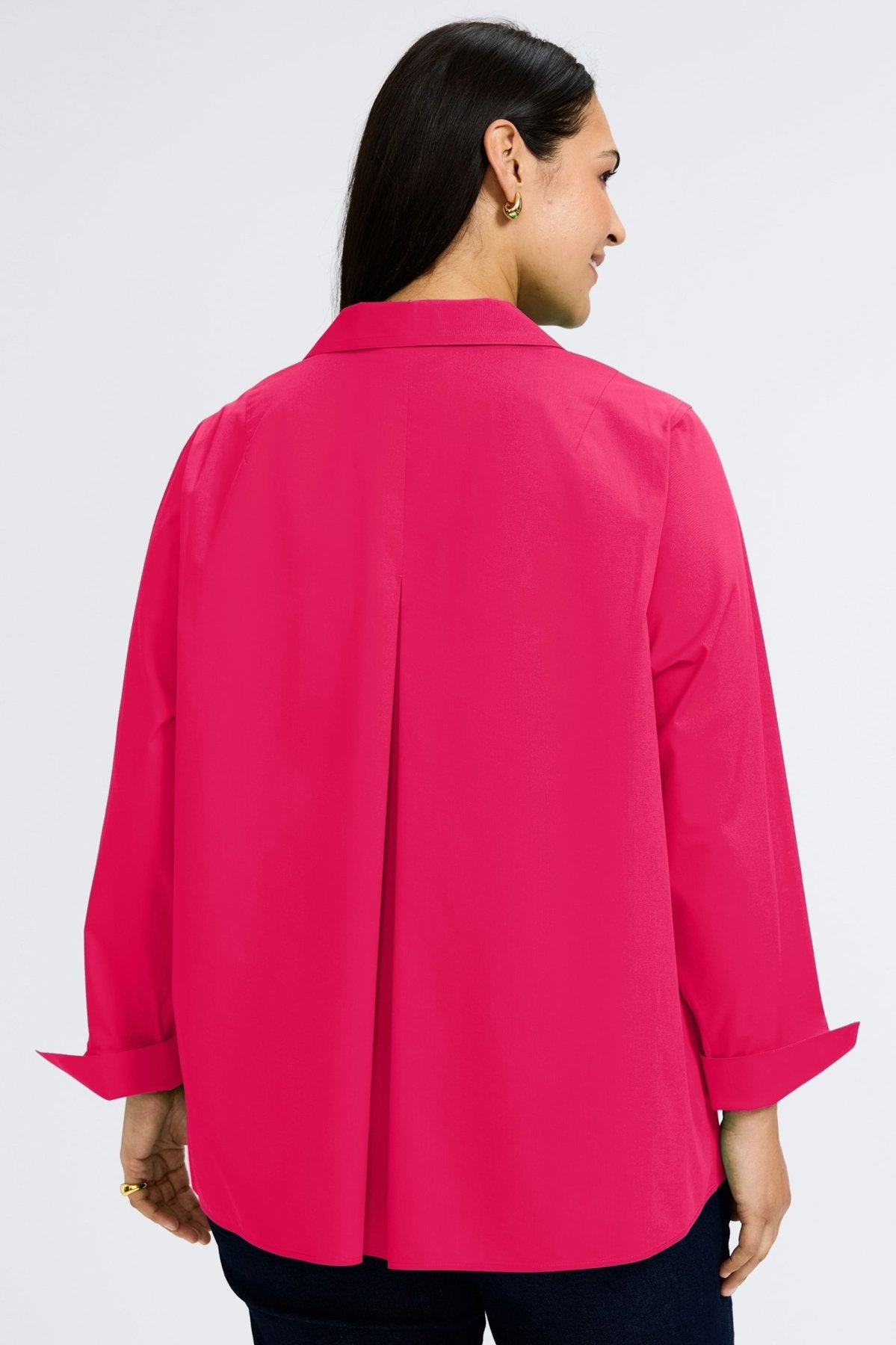 Agnes Plus Stretch No Iron Popover Long Sleeve Shirt