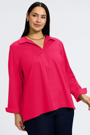 Agnes Plus Stretch No Iron Popover Long Sleeve Shirt