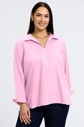 Agnes Plus Stretch No Iron Popover Long Sleeve Shirt