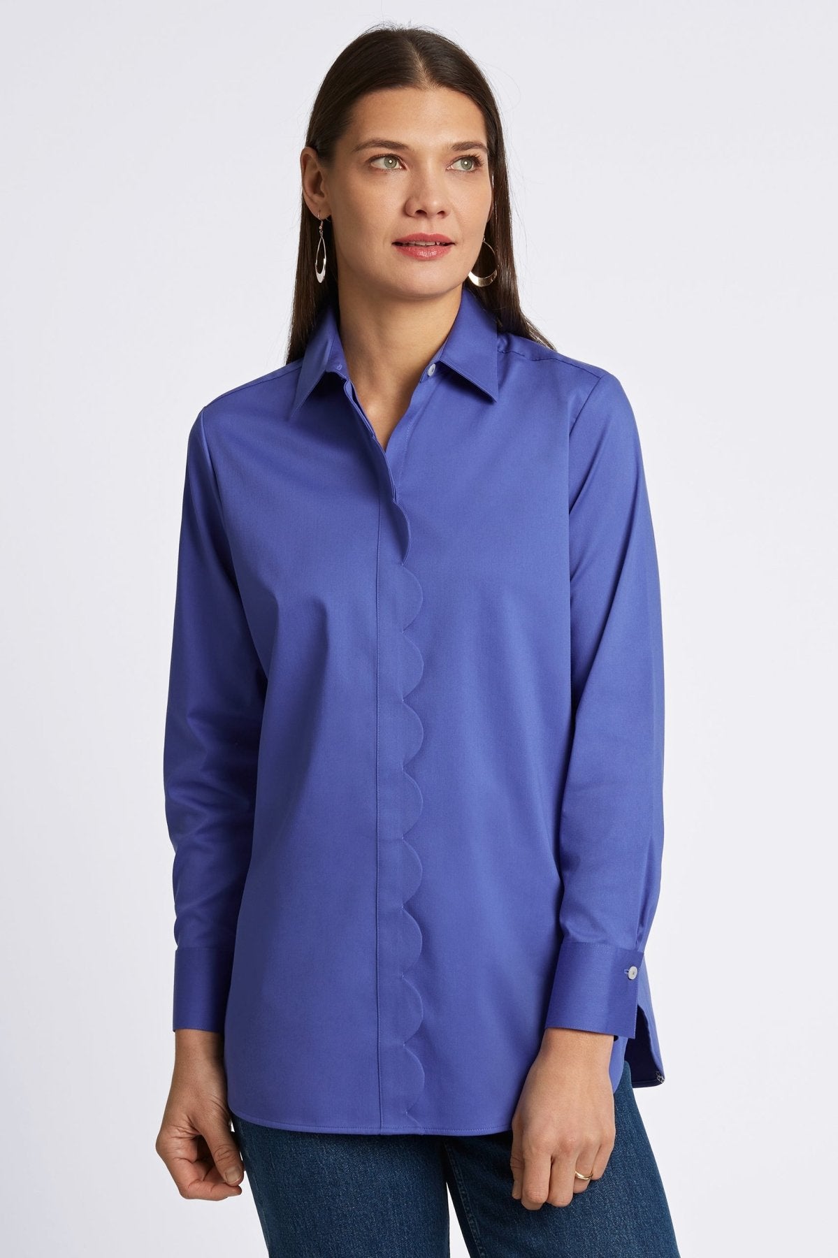 Layla Stretch Matte Sateen No Iron Tunic