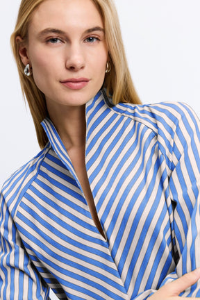 Daphne Essential Stretch Striped No Iron Popover