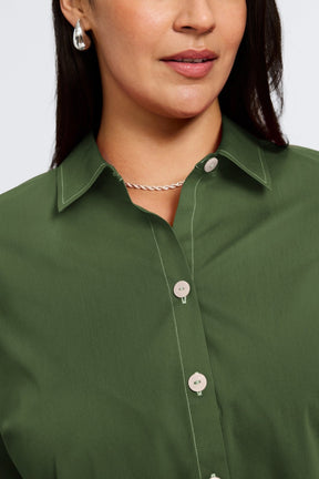 Kelly Plus No Iron Stretch 3/4 Sleeve Shirt