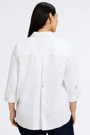 Kelly Plus No Iron Stretch 3/4 Sleeve Shirt