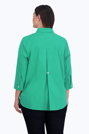 Kelly Plus No Iron Stretch 3/4 Sleeve Shirt