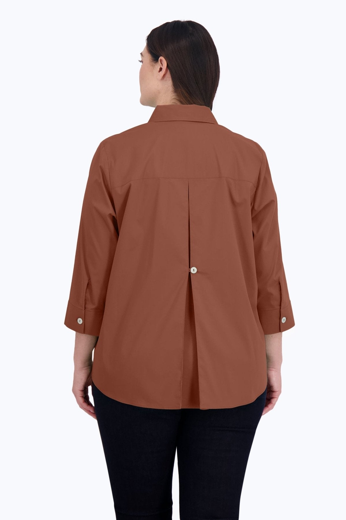 Kelly Plus No Iron Stretch 3/4 Sleeve Shirt