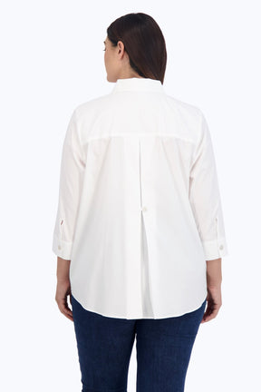 Kelly Plus No Iron Stretch 3/4 Sleeve Shirt