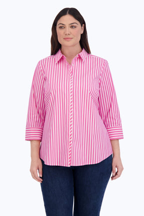 Charlie Plus Stretch No Iron Stripe Shirt