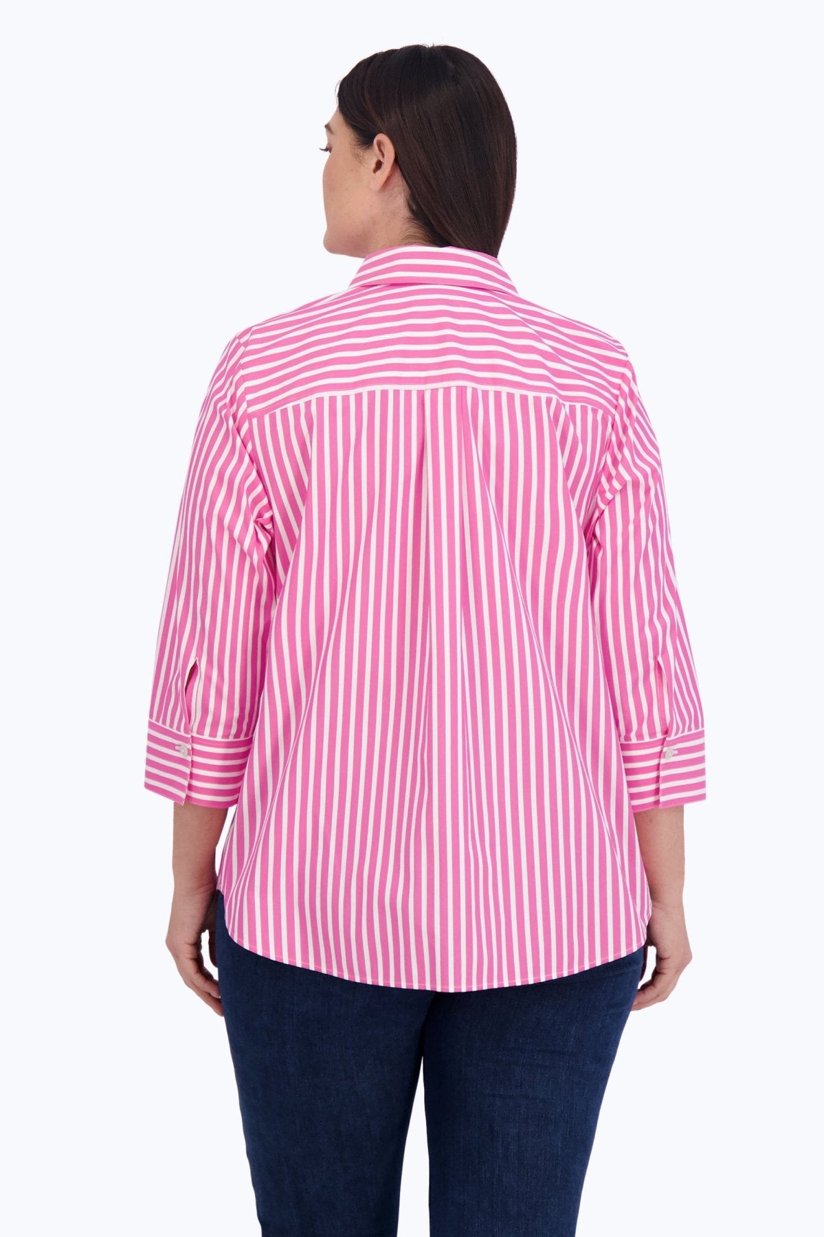 Charlie Plus Stretch No Iron Stripe Shirt