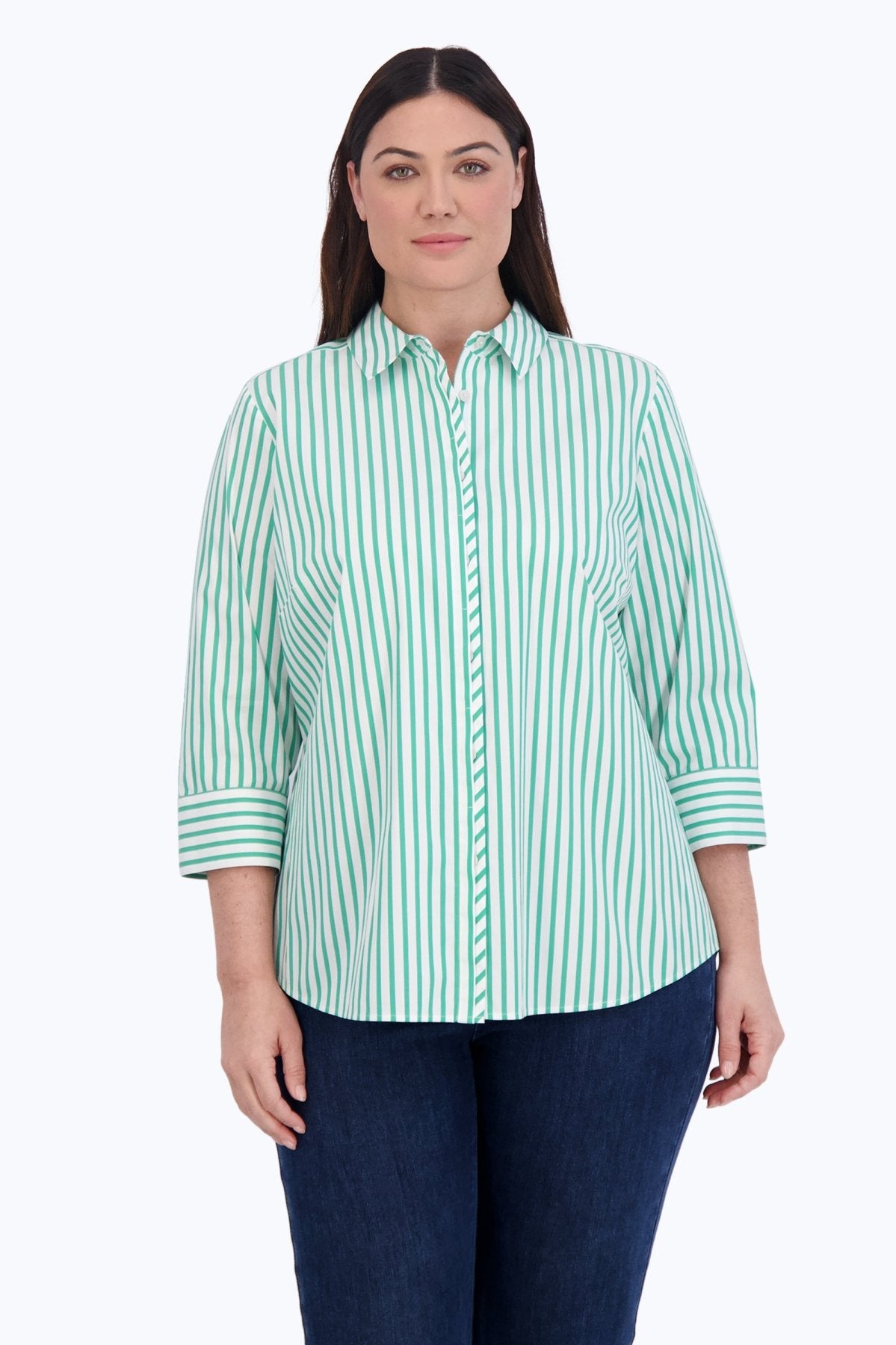 Charlie Plus Stretch No Iron Stripe Shirt