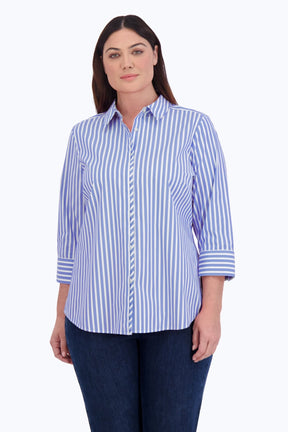 Charlie Plus Stretch No Iron Stripe Shirt