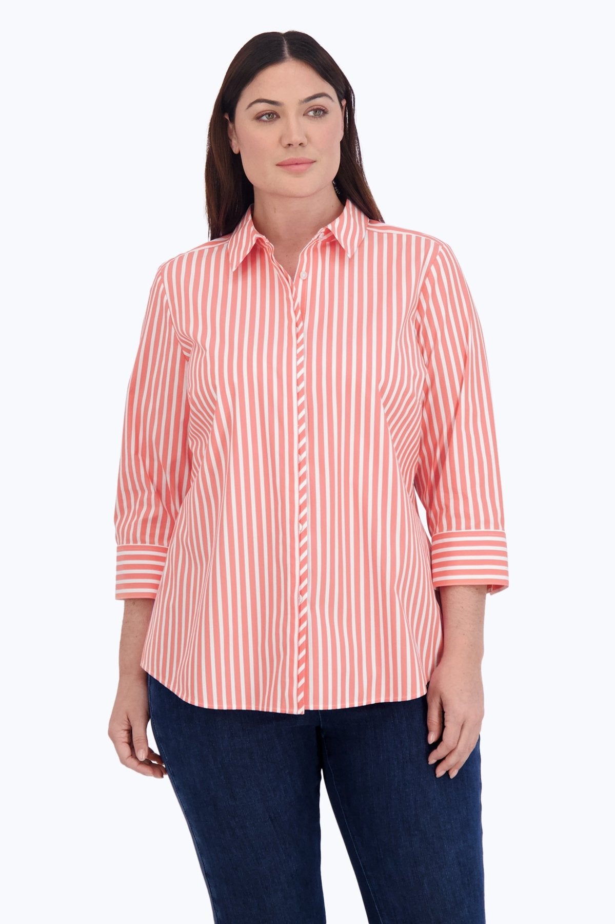 Charlie Plus Stretch No Iron Stripe Shirt