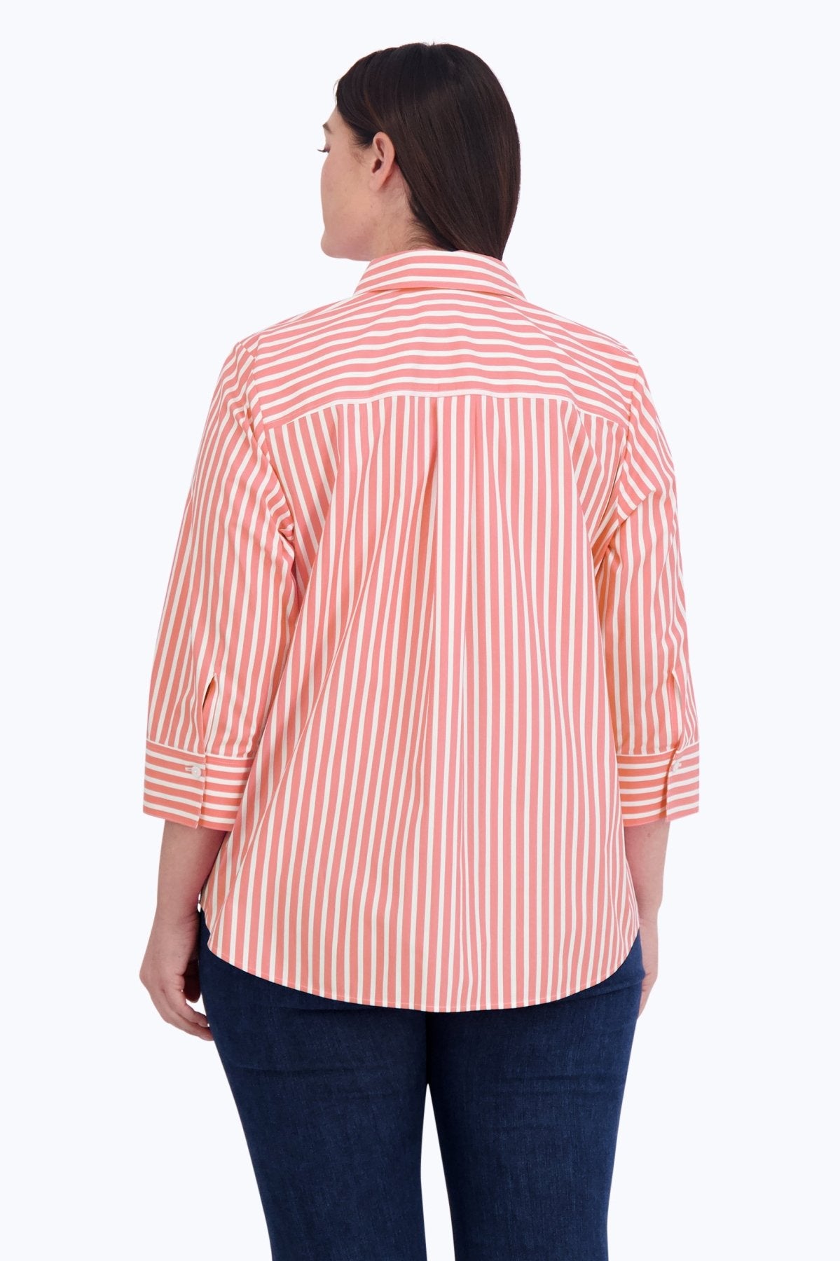 Charlie Plus Stretch No Iron Stripe Shirt