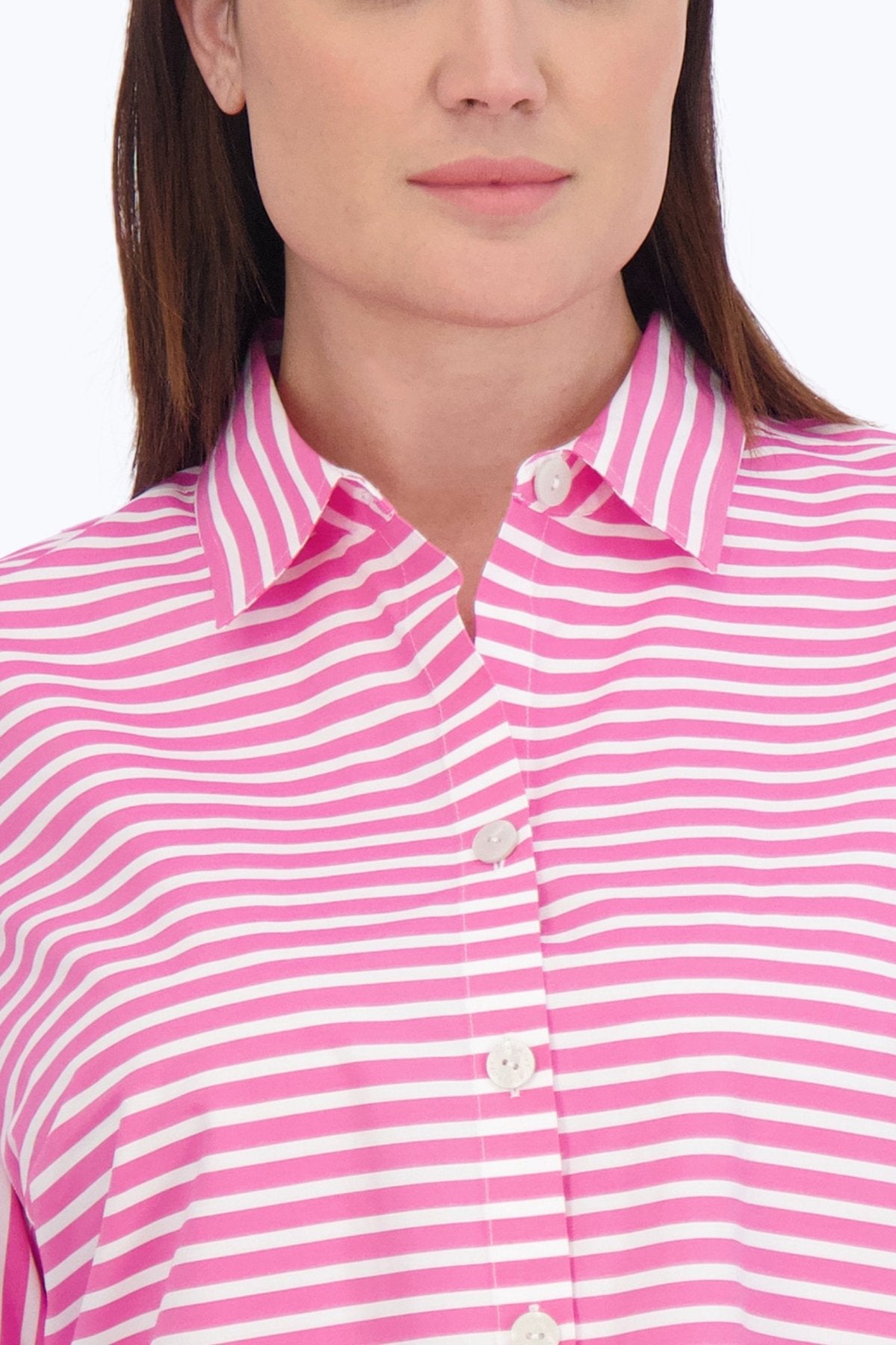 Kelly Plus Stretch No Iron Stripe Shirt